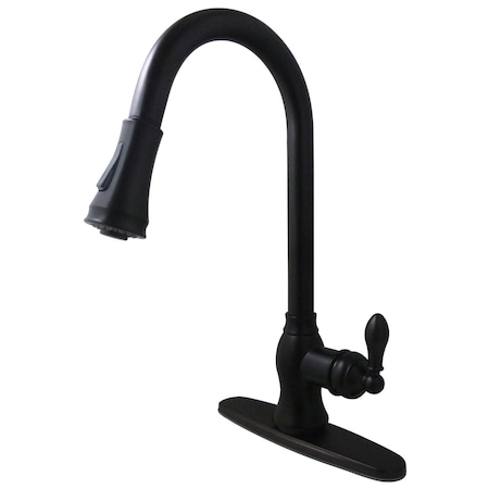 Gourmetier Pull-Down Sprayer Kitchen Faucet, Oil Rubbed Bronze GSY7775ACL